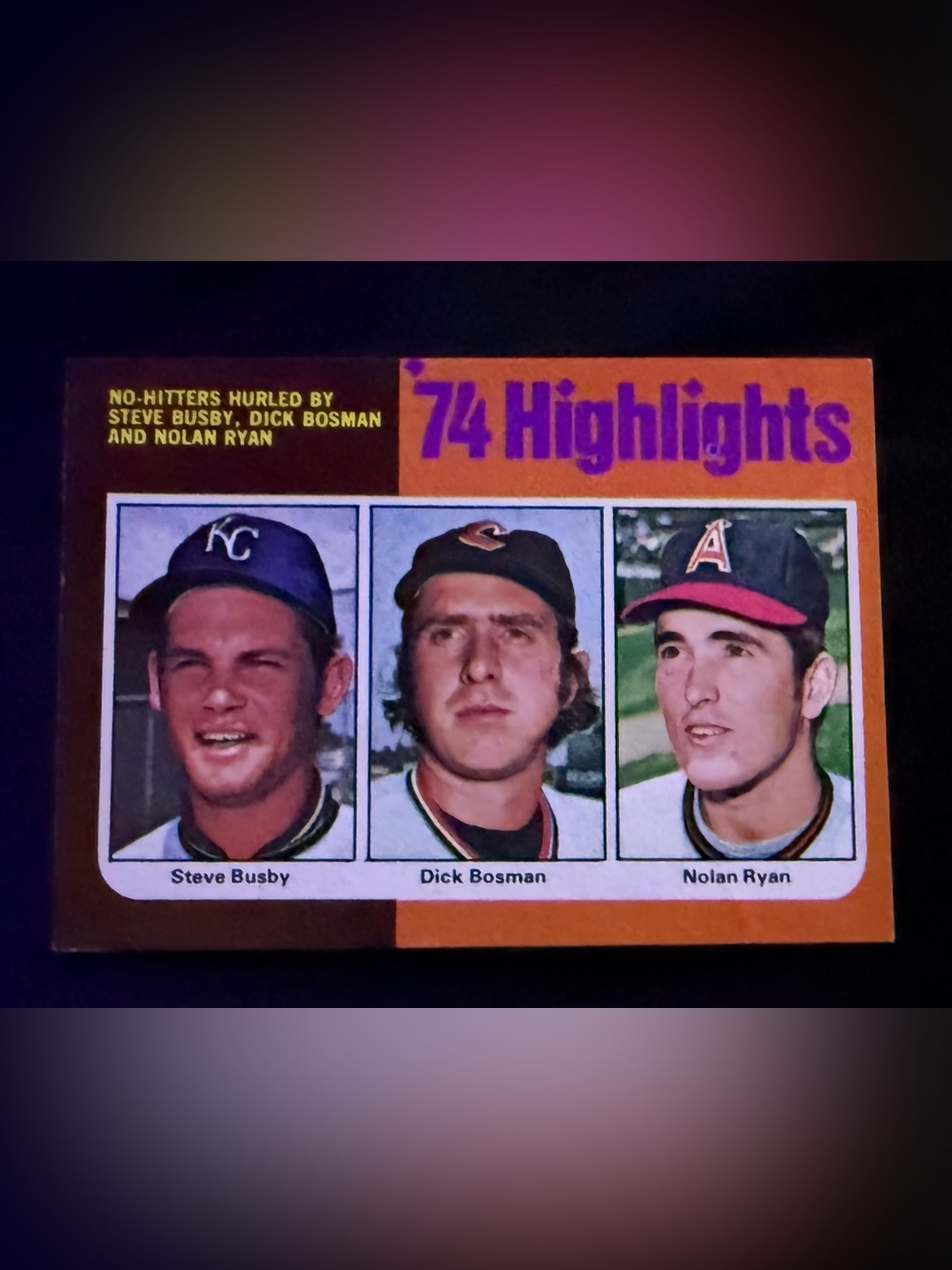 Nolan Ryan (HOF), #7, 74’ Highlights, Topps 1975, Superbly Centered, MT/NM